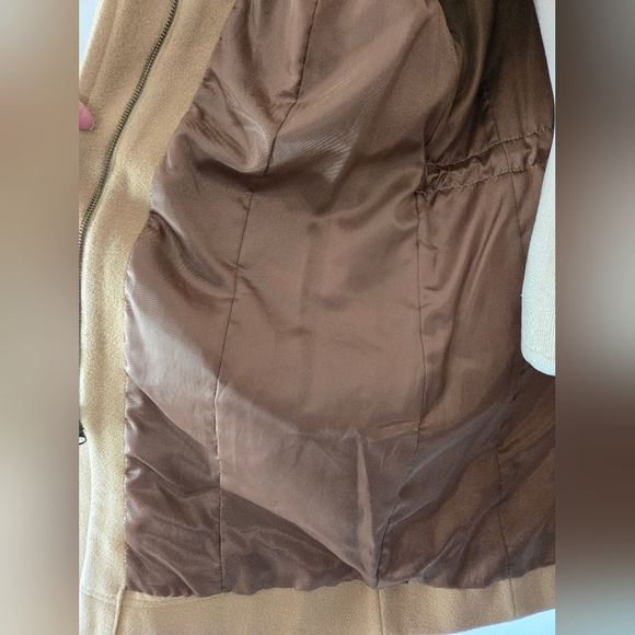 Kenneth Cole Reaction Wool Camel Women's Coat. Size 14 - Picture 7 of 12